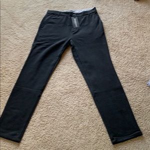 Betabrand Black Dress Pant Sweatpants 34 x 32